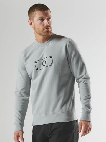 MA.Strum Blast Embroidered Badge Sweatshirt – Battleship
