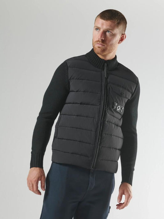 MA.Strum Storm Knitted Jacket – Jet Black