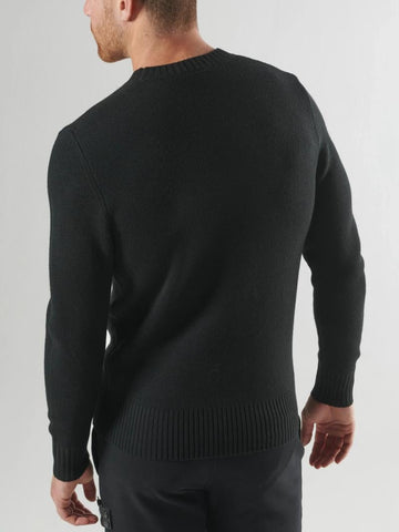 MA.Strum Montage Crew Knit Jumper– Jet Black