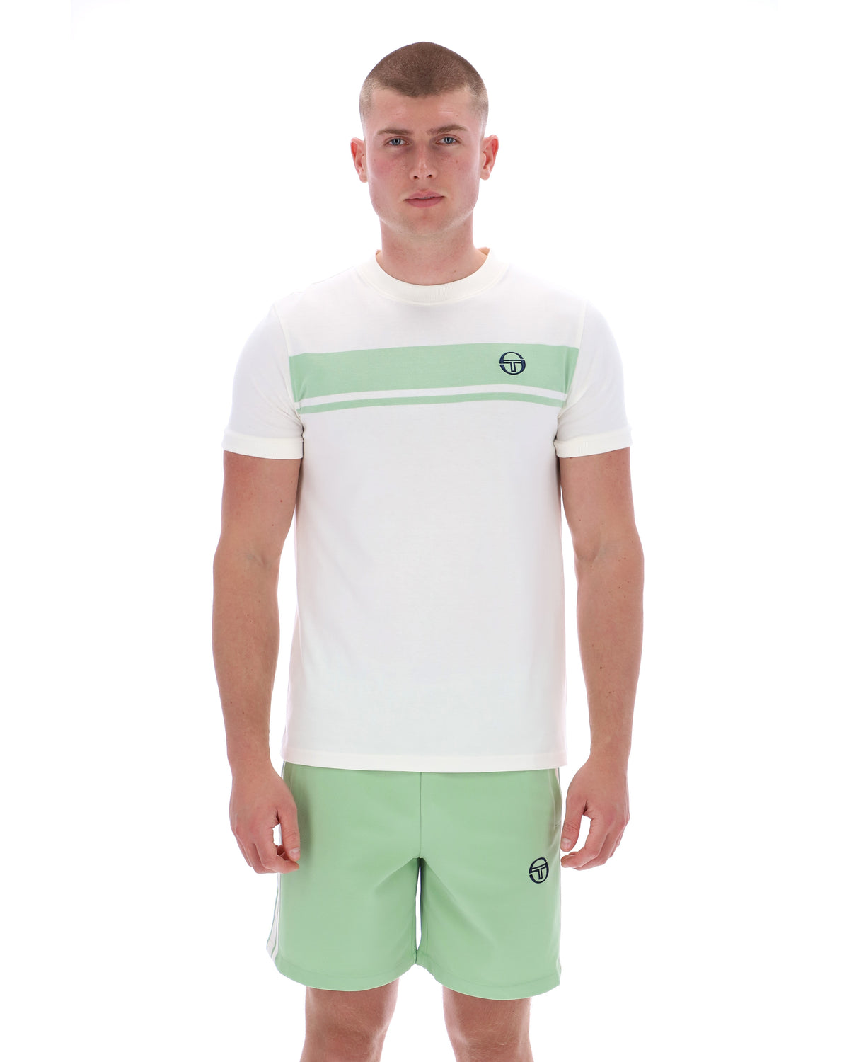 Sergio Tacchini Master Tee - Gardenia / Quiet Green