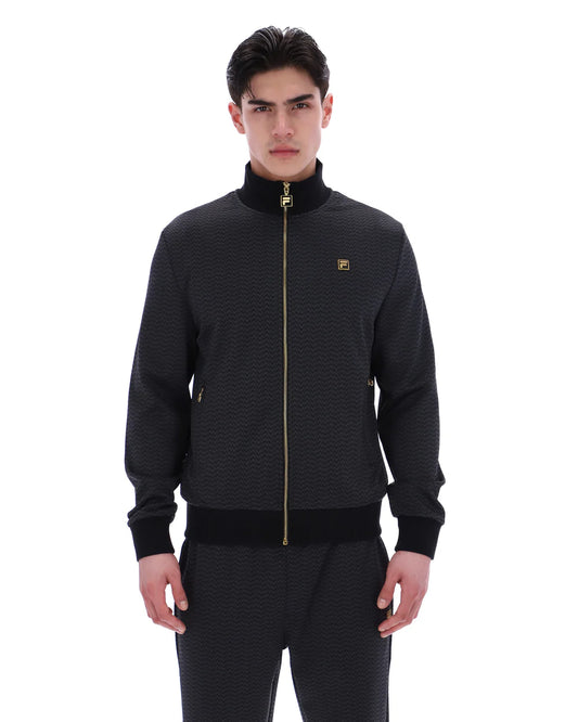 Fila Mathers Herringbone Track Top – Black
