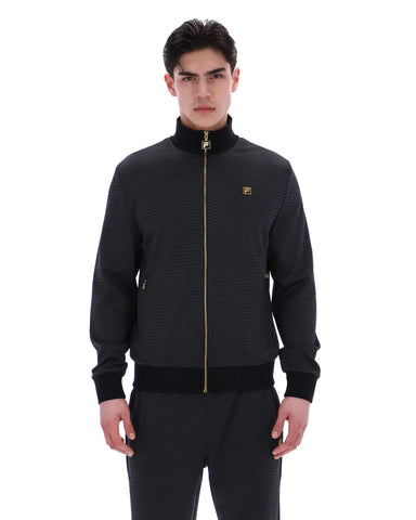 Fila Mathers Herringbone Track Top – Black