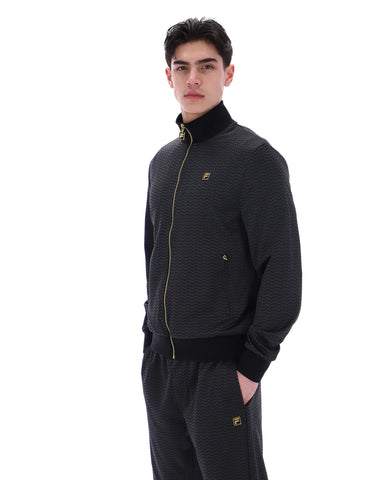 Fila Mathers Herringbone Track Top – Black
