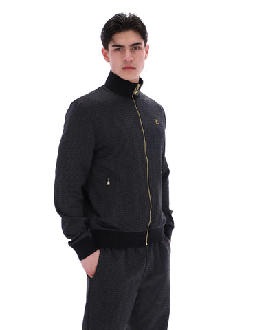 Fila Mathers Herringbone Track Top – Black