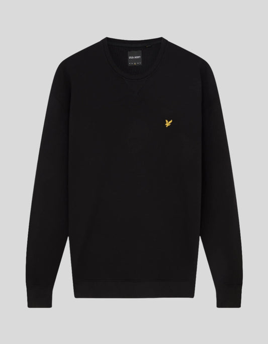 Lyle & Scott Cotton Crew Neck Sweatshirt – Black