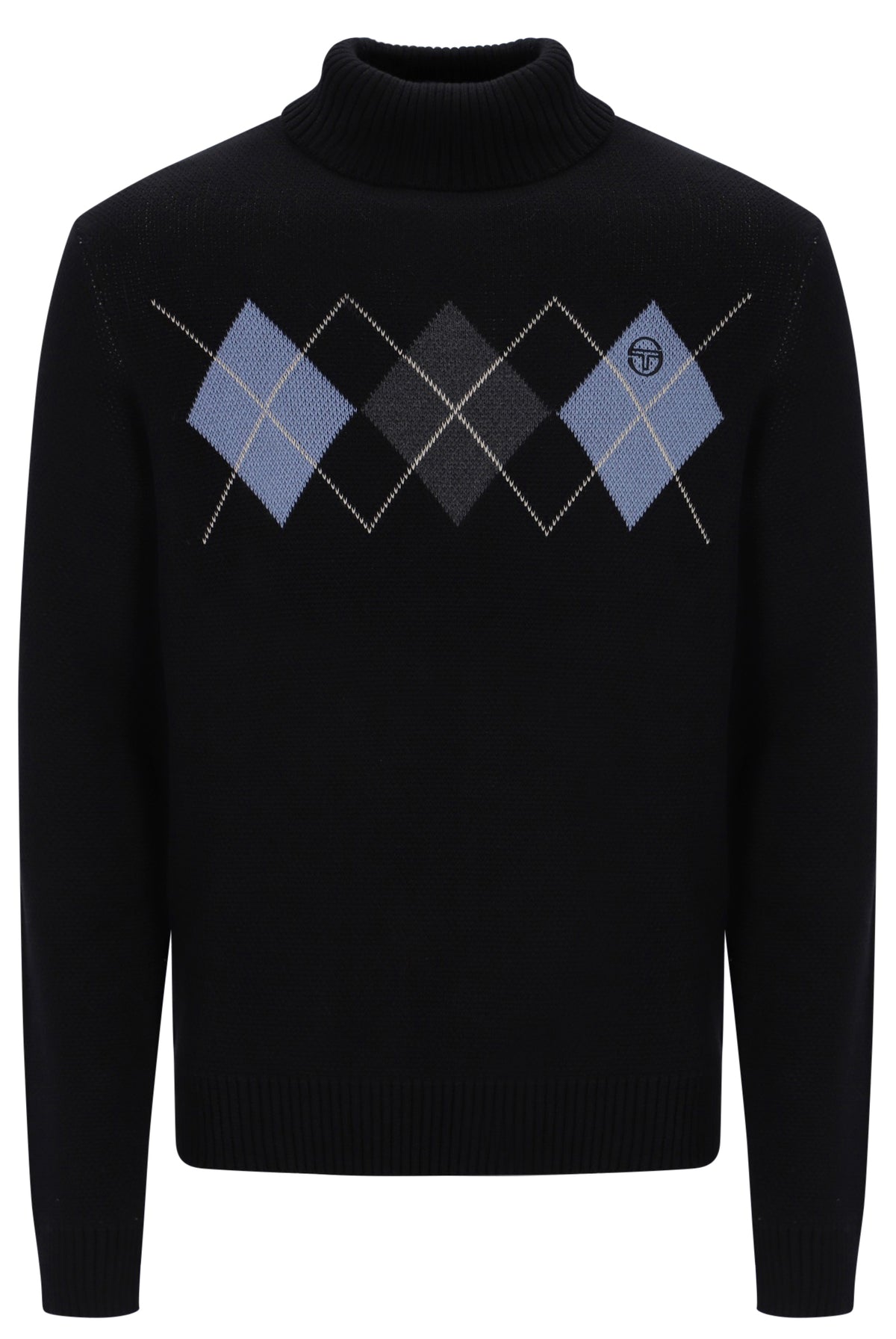 Sergio Tacchini Moretti Knitted Roll Neck – Black
