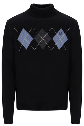Sergio Tacchini Moretti Knitted Roll Neck – Black