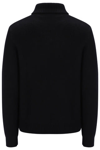 Sergio Tacchini Moretti Knitted Roll Neck – Black