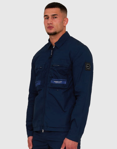 Marshall Artist Seafield Overshirt Navy