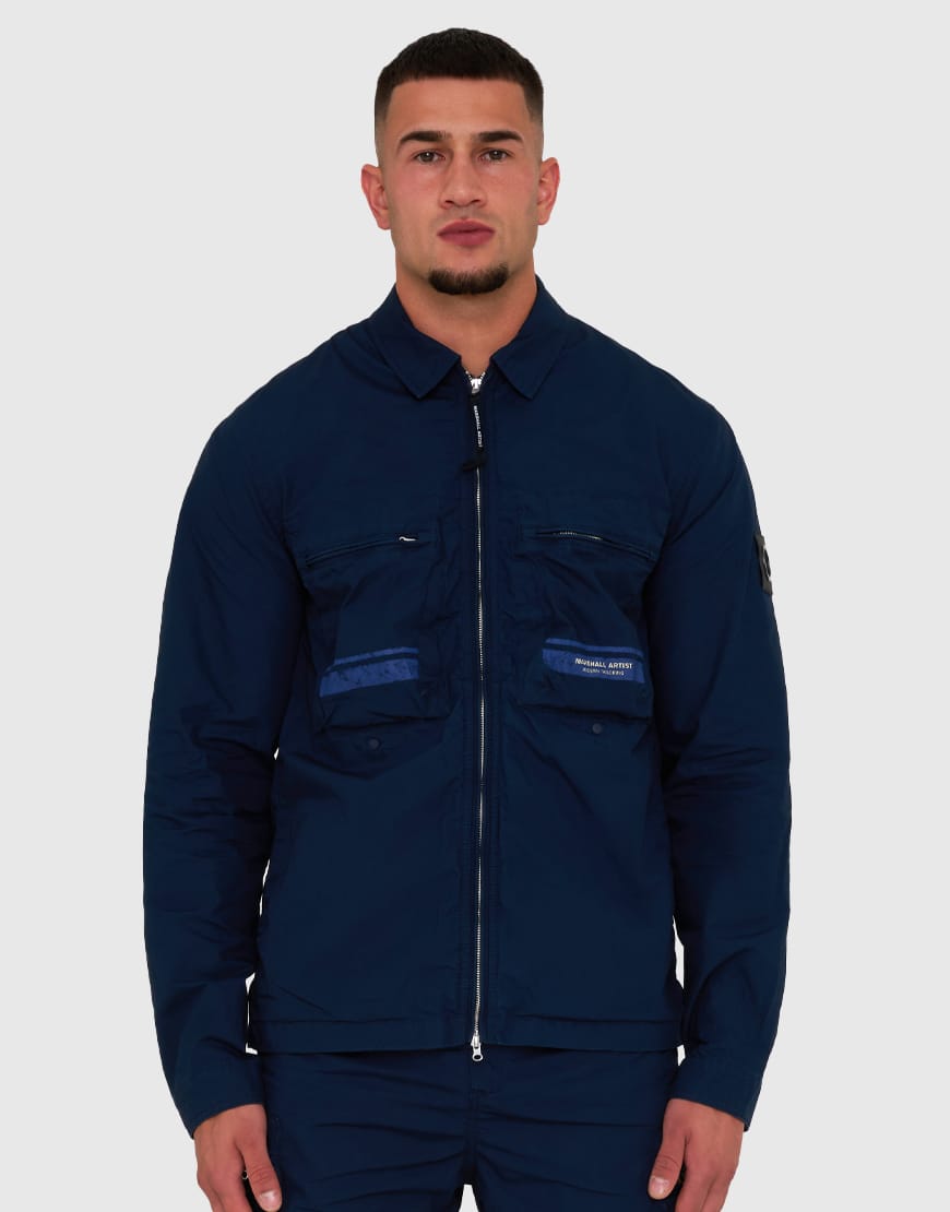 Marshall Artist Seafield Overshirt Navy