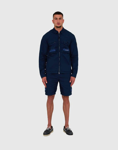 Marshall Artist Seafield Overshirt Navy