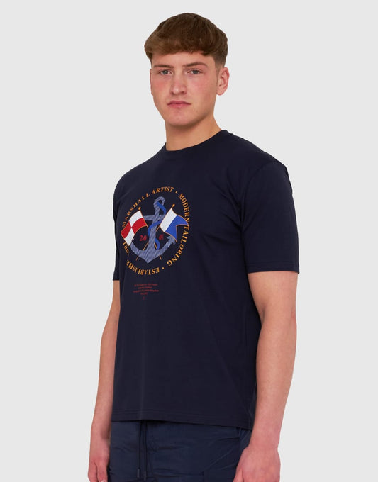 Marshall Artist Harbour T-Shirt Navy
