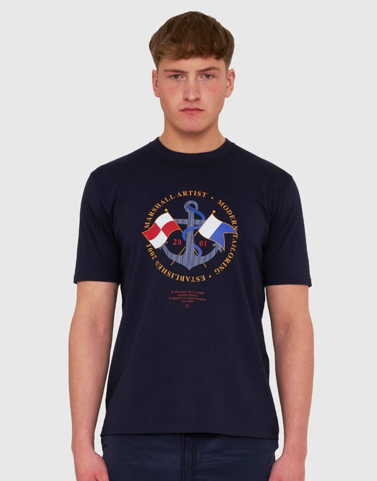 Marshall Artist Harbour T-Shirt Navy