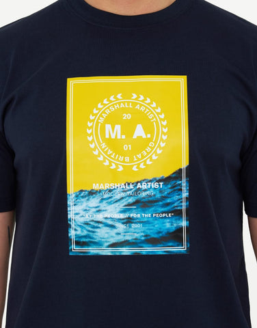 Marshall Artist Canute T-Shirt Navy