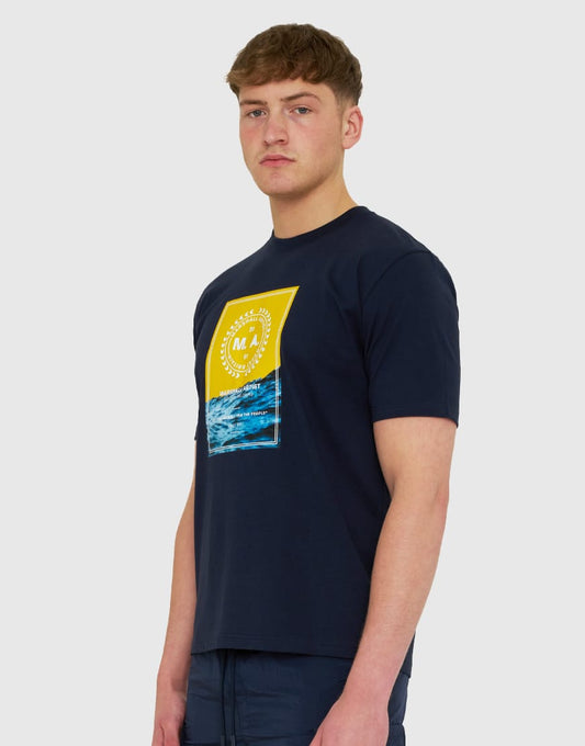Marshall Artist Canute T-Shirt Navy