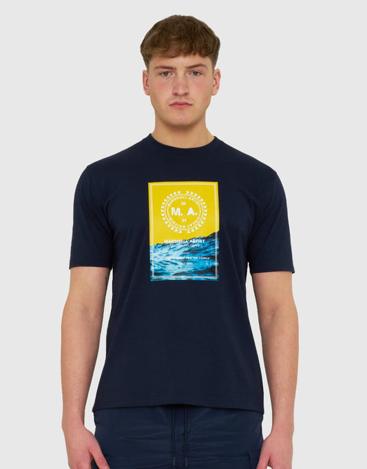 Marshall Artist Canute T-Shirt Navy