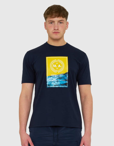 Marshall Artist Canute T-Shirt Navy