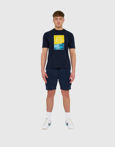 Marshall Artist Canute T-Shirt Navy
