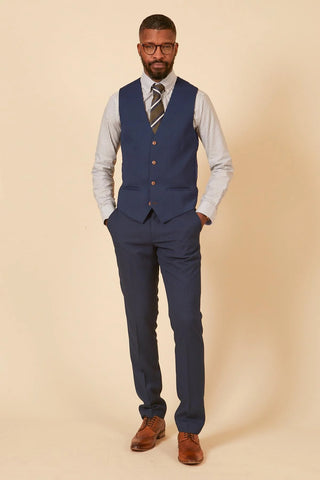 Marc Darcy MAX - Royal Blue Three Piece Suit
