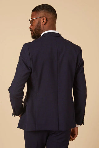 Marc Darcy Bromley Navy Check Two Piece Suit