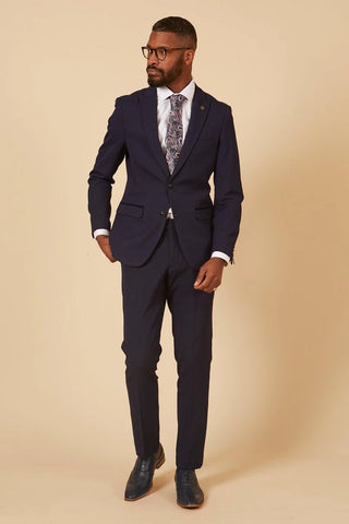 Marc Darcy Bromley Navy Check Two Piece Suit