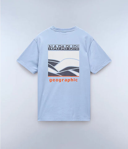 Napapijri Sovana Graphic T-Shirt Light Blue
