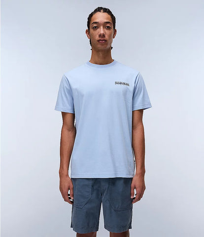 Napapijri Sovana Graphic T-Shirt Light Blue
