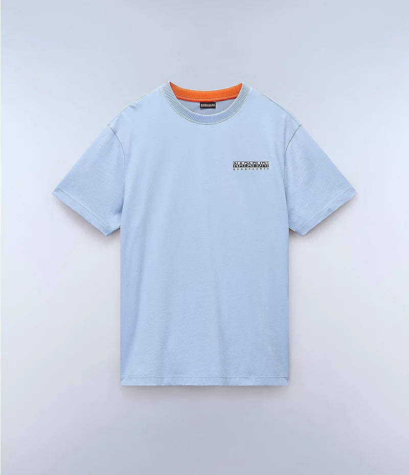 Napapijri Sovana Graphic T-Shirt Light Blue