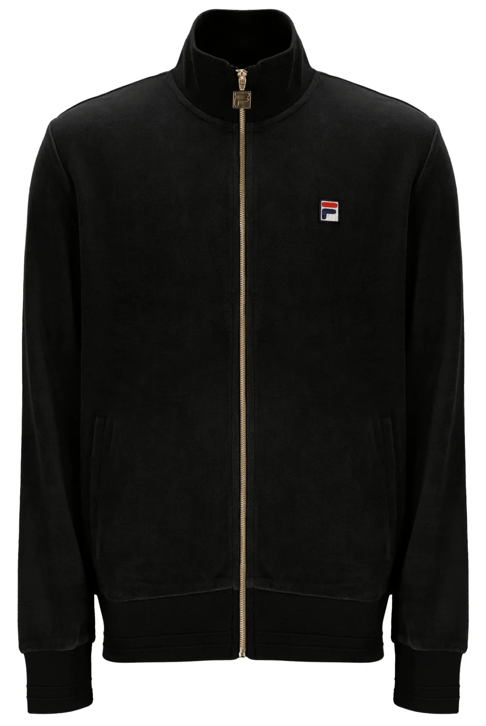 FILA Nero Velour Track Top – Black