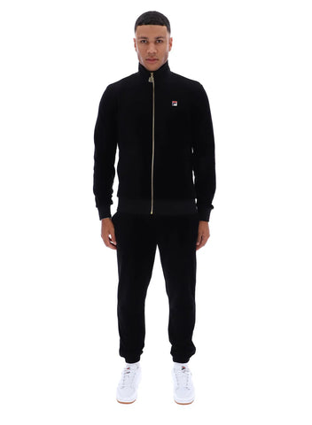 FILA Nero Velour Track Top – Black