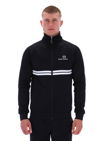 Sergio Tacchini New Dallas Track Top – Black / White