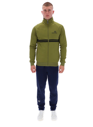 Sergio Tacchini New Dallas Track Top – Avocado / Black