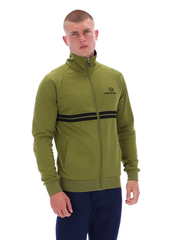 Sergio Tacchini New Dallas Track Top – Avocado / Black