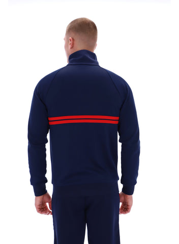 Sergio Tacchini New Dallas Track Top – Maritime Blue / Rush
