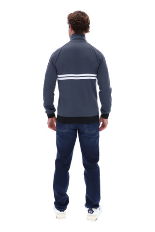 Sergio Tacchini Dallas Track Top – Turbulence/White