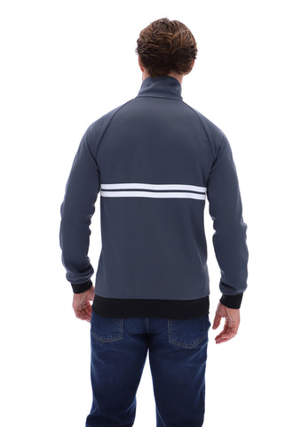 Sergio Tacchini Dallas Track Top – Turbulence/White