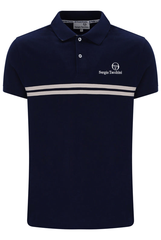 Sergio Tacchini Supermac Polo - Maritime Blue/Peyote