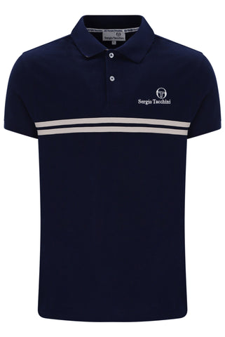 Sergio Tacchini Supermac Polo - Maritime Blue/Peyote