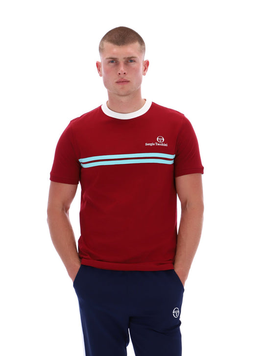 Sergio Tacchini Supermac T-Shirt – Rhubarb