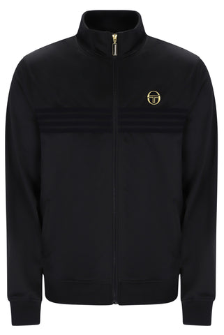 Sergio Tacchini Varena Track Top – Black/Gold Lurex