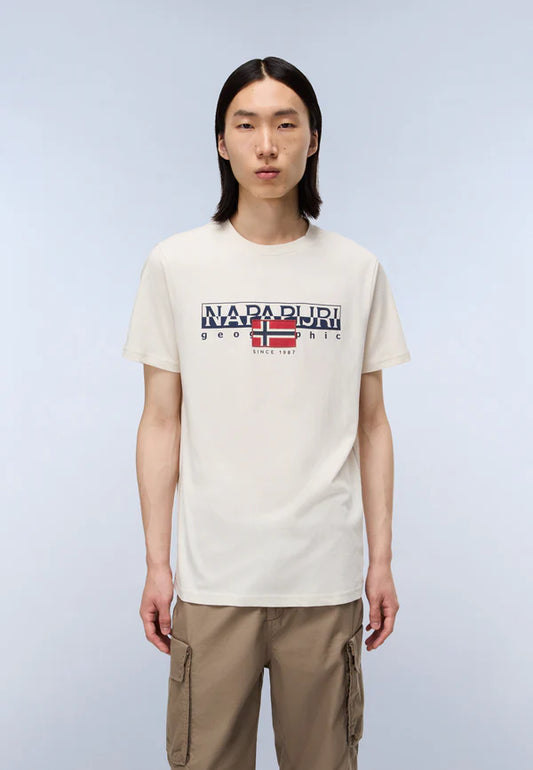 Napapijri Aylmer T-Shirt – Beige Dimity