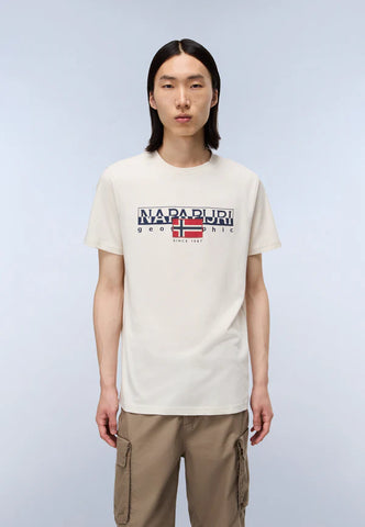 Napapijri Aylmer T-Shirt – Beige Dimity