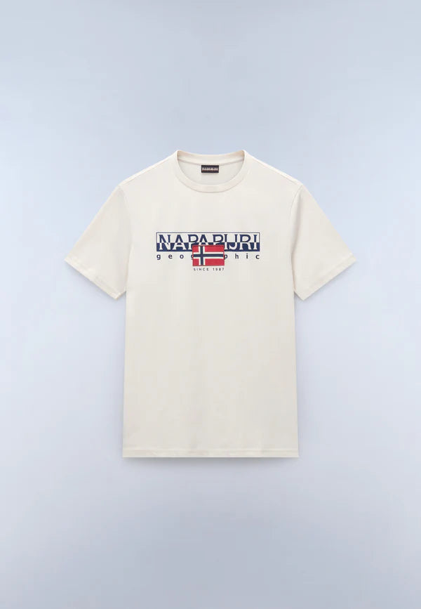 Napapijri Aylmer T-Shirt – Beige Dimity