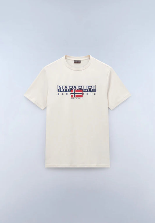 Napapijri Aylmer T-Shirt – Beige Dimity