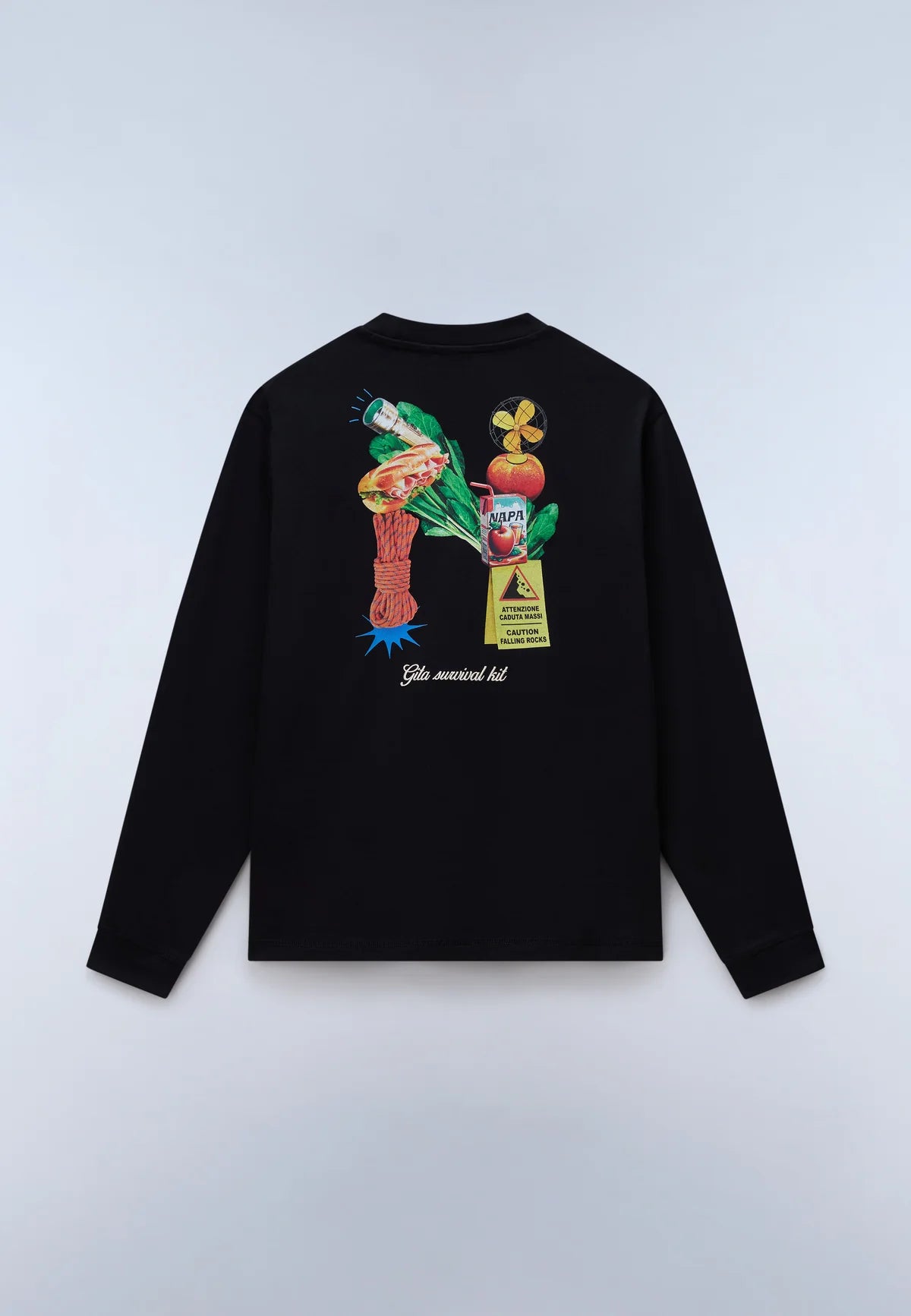 Napapijri Sol Long Sleeve T-Shirt – Black