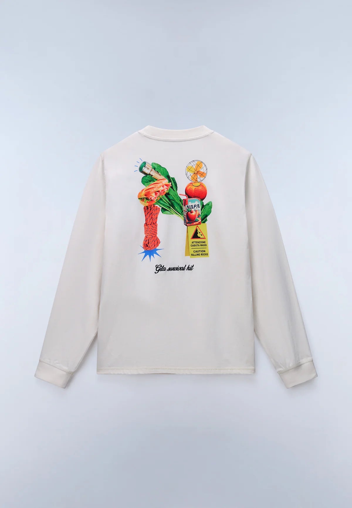 Napapijri Sol Long Sleeve T-Shirt – White Whisper