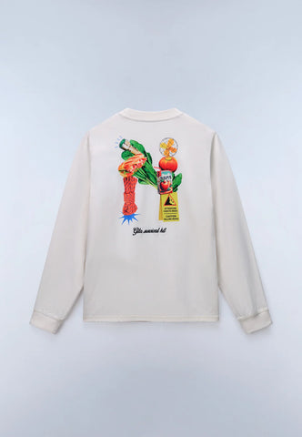 Napapijri Sol Long Sleeve T-Shirt – White Whisper
