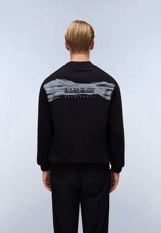 Napapijri Back Graphic Sweatshirt – Black