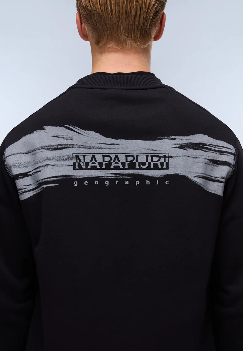 Napapijri Back Graphic Sweatshirt – Black