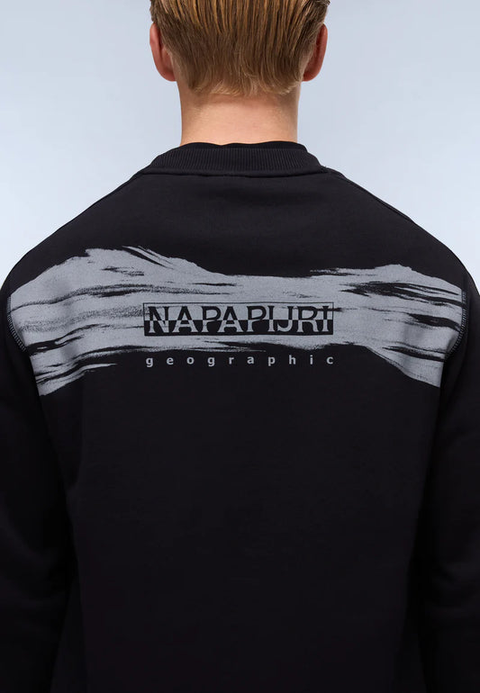 Napapijri Back Graphic Sweatshirt – Black